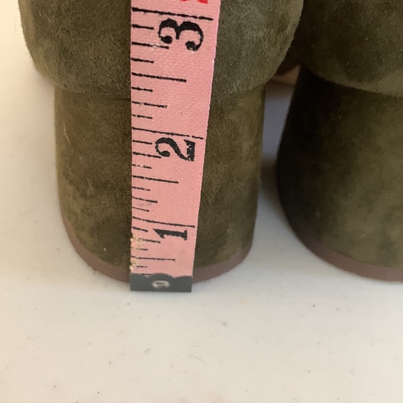 Franco Sarto ‘Callan’ Pointed Toe Pump green suede leather EUC - Picture 16 of 16